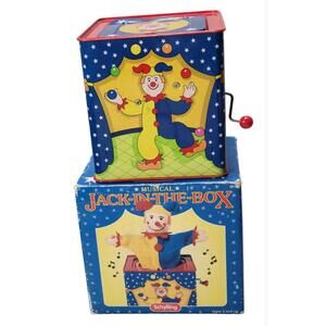 Schylling Jack-In-The-Box Musical Toy Comes With Box Vintage